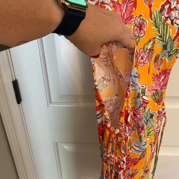 ZARA Tropical Dress with waist cutout maraca drum print 33695 - Picture 9 of 15